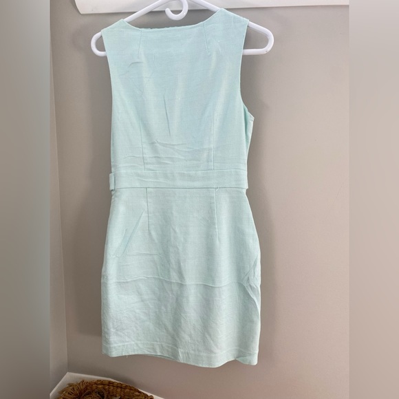 Pastel Tweed sheath dress with gold button detail size M - Picture 8 of 8